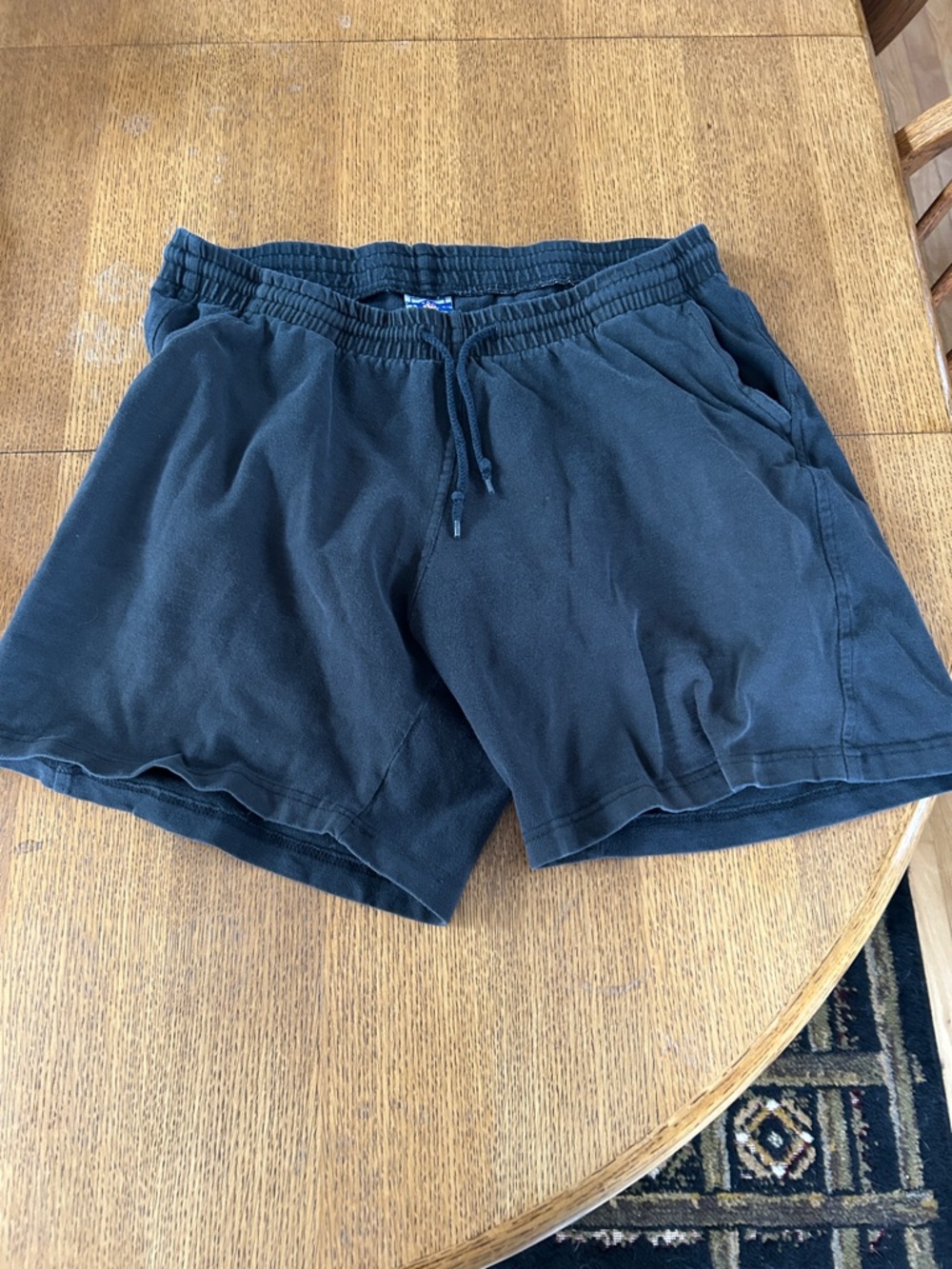 Prospirit Black Athletic Drawstring Shorts